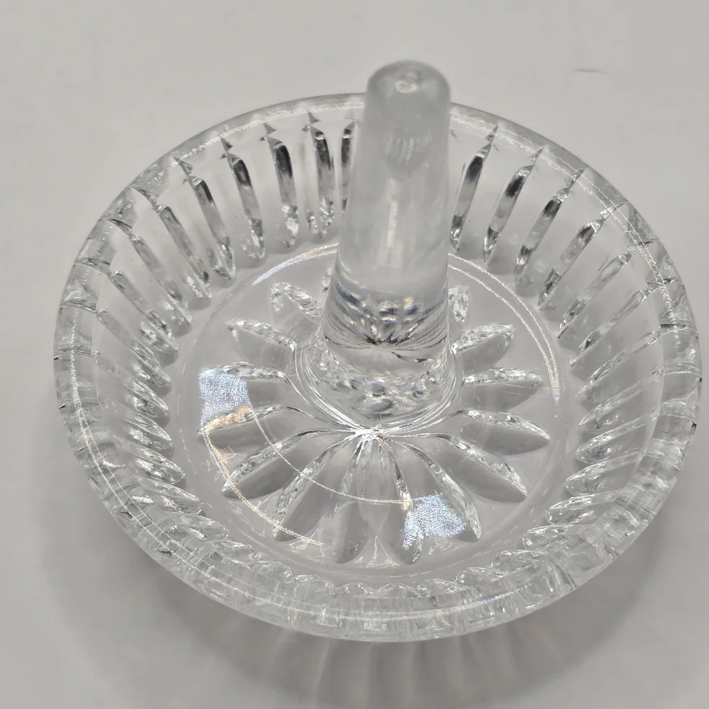 Vintage Clear Crystal Ring Holder Fostoria